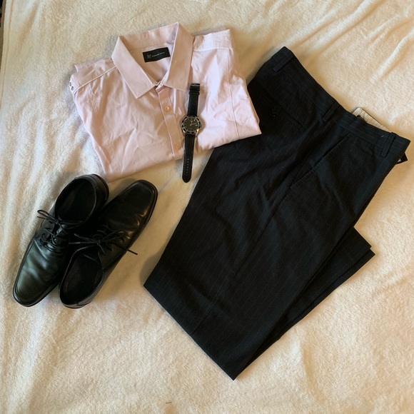 Banana Republic Other - Banana Republic Black Pinstripes Pants